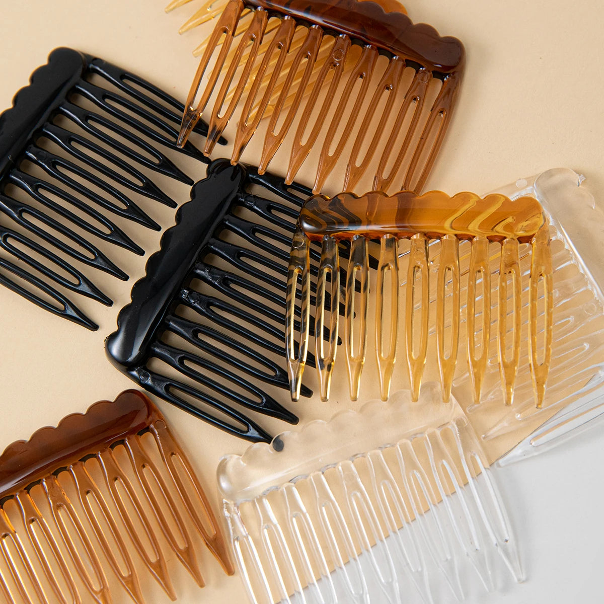 SWANS 8-Pack Plastic Hair Side Combs – Strong Hold Women Hair Side Combs SWANS