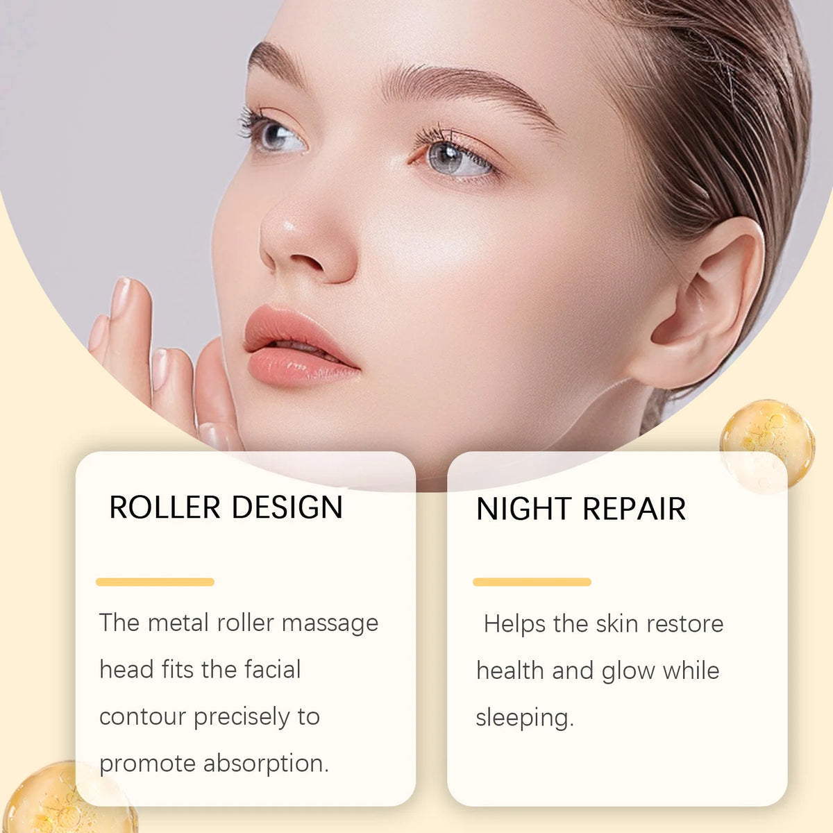 Bee Venom Roller Serum – Hyaluronic Acid Skin Firming 10ml Facial Roller Serum SWANS