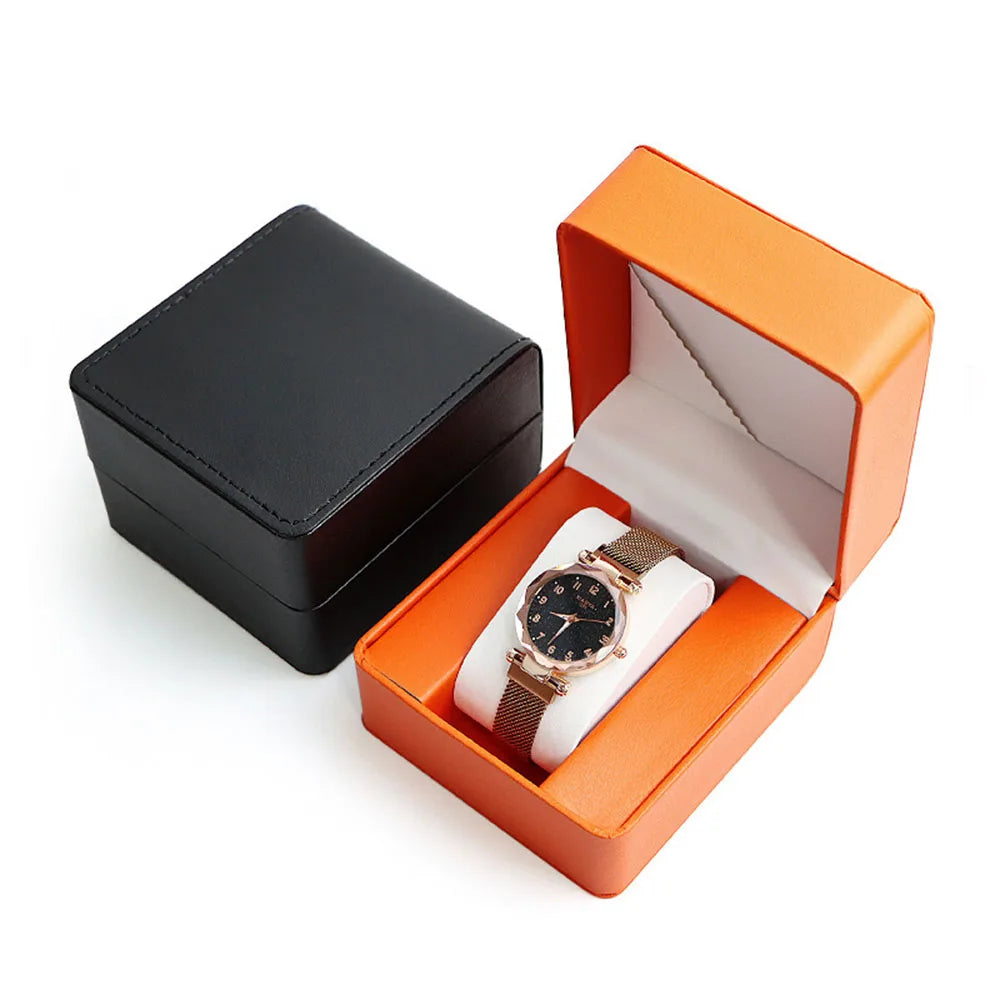 PU Leather Single Watch Box – Travel Display & Storage Case Watch Storage Box SWANS