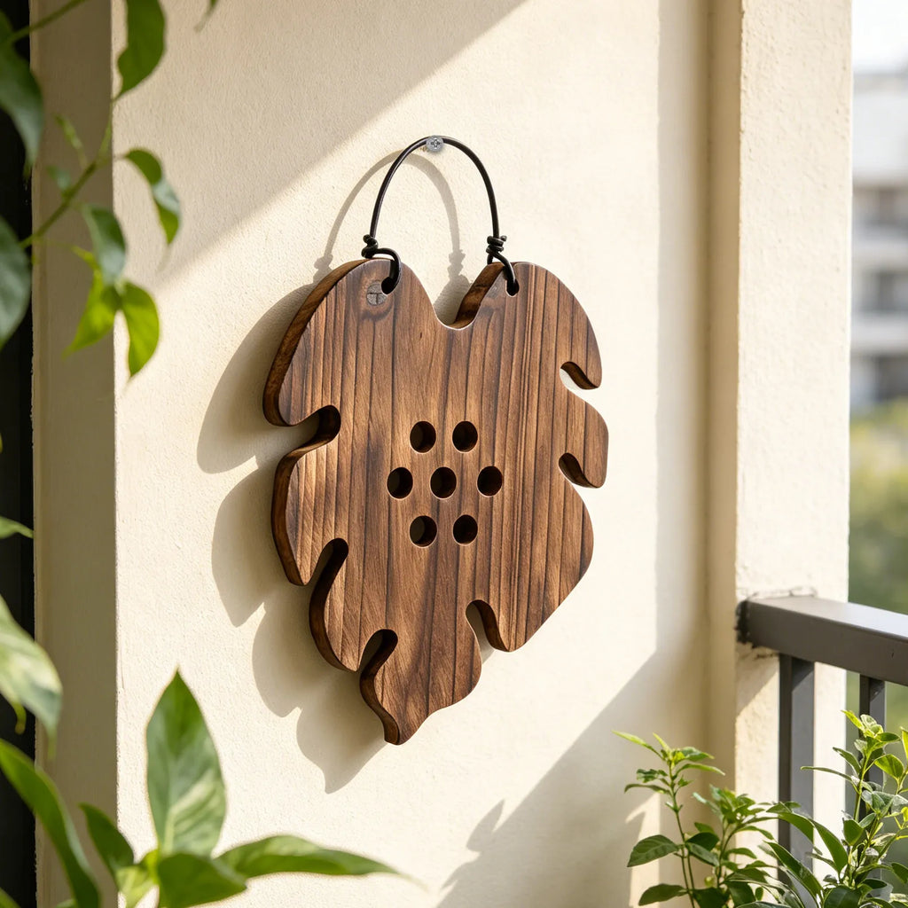 9.5" Wood Wall Planter – Staghorn Fern & Orchid Mount Board Wall Mounting Planter SWANS