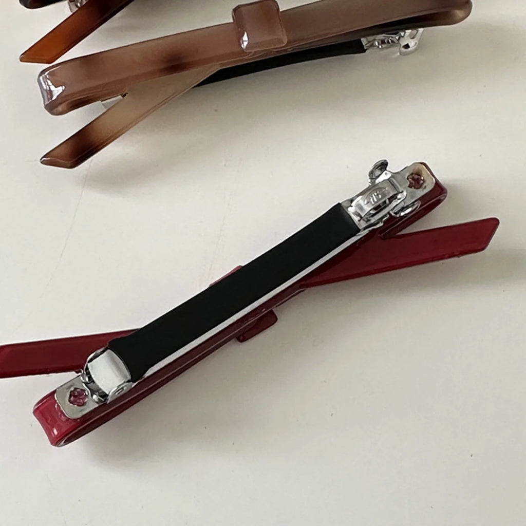Korean Bow Hair Clips – Acetate Barrettes for Women & Girls Hair Clip Barrette SWANS