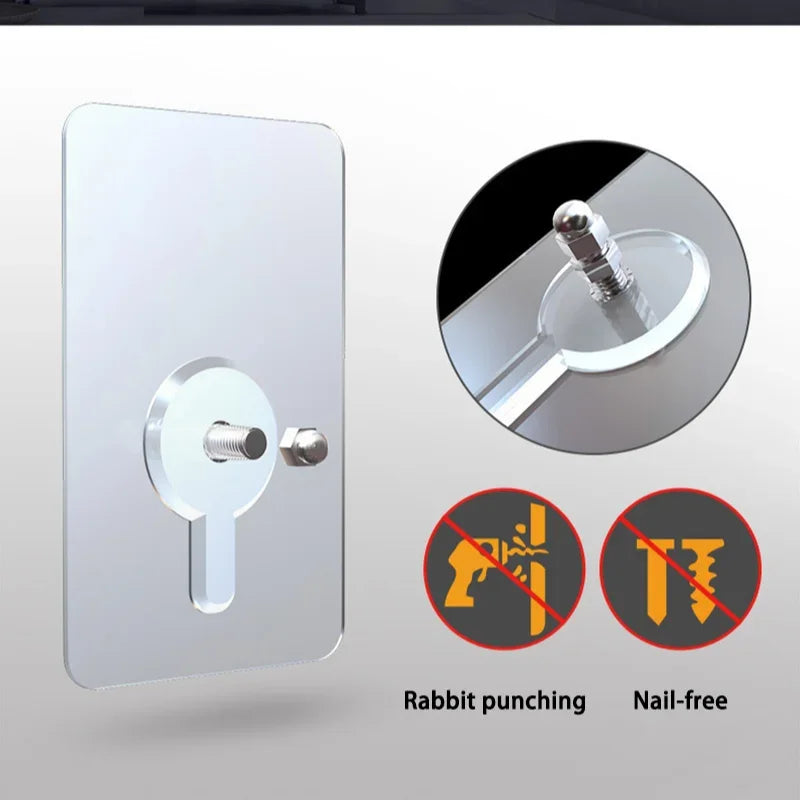 Self-Adhesive Screw Hooks – No-Drill Wall Hanging Stickers Adhesive Wall Hooks SWANS