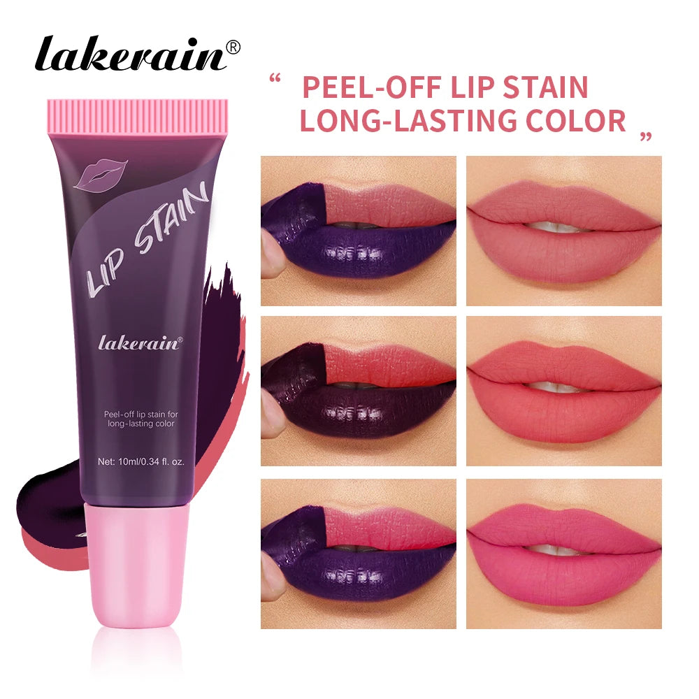Lakerain Peel-Off Lip Stain – Waterproof Long-Lasting Color Peel-Off Lip Stain SWANS