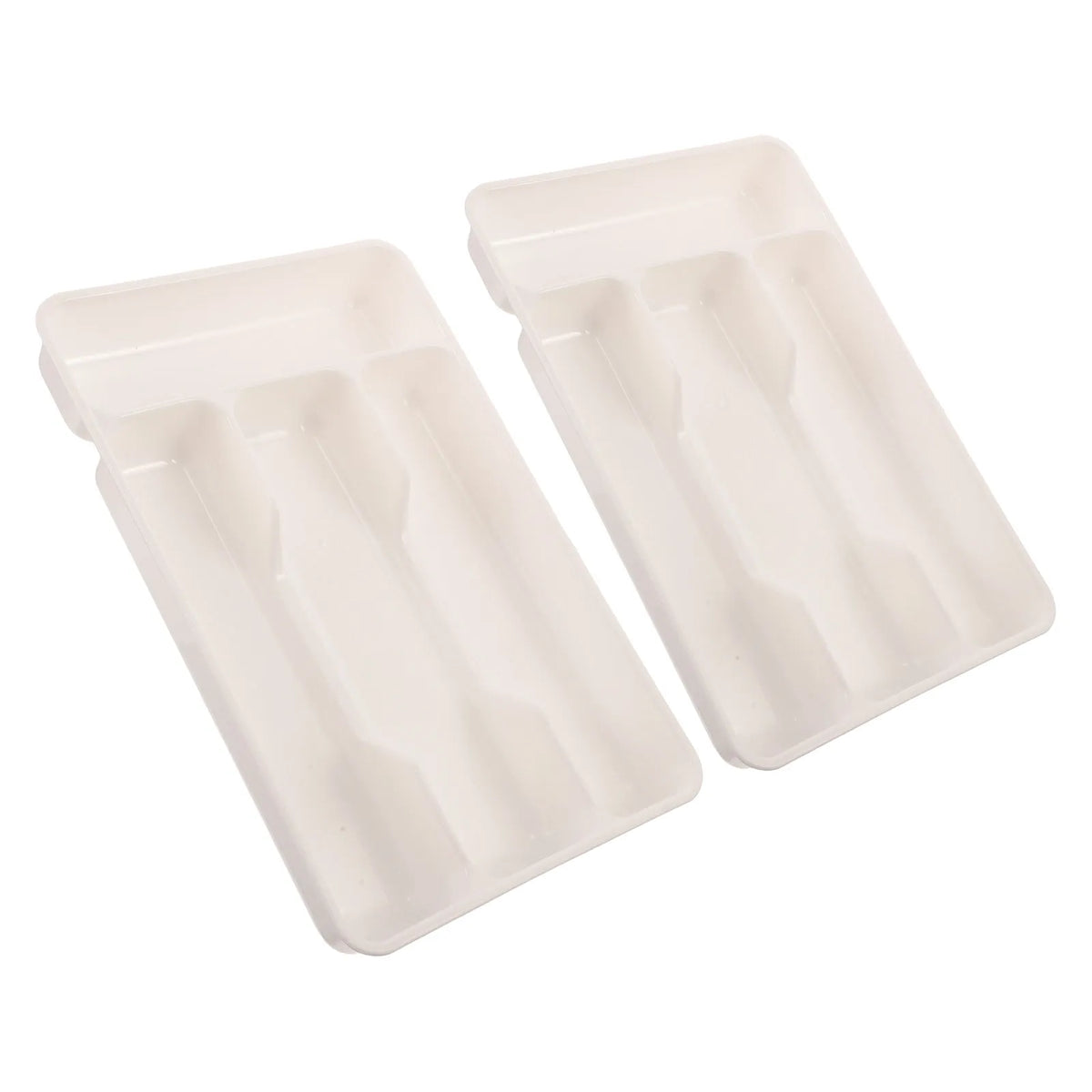 2-Pack Stackable Cutlery Organizer Tray | Utensil Storage Utensil Organizer Tray SWANS Default Title