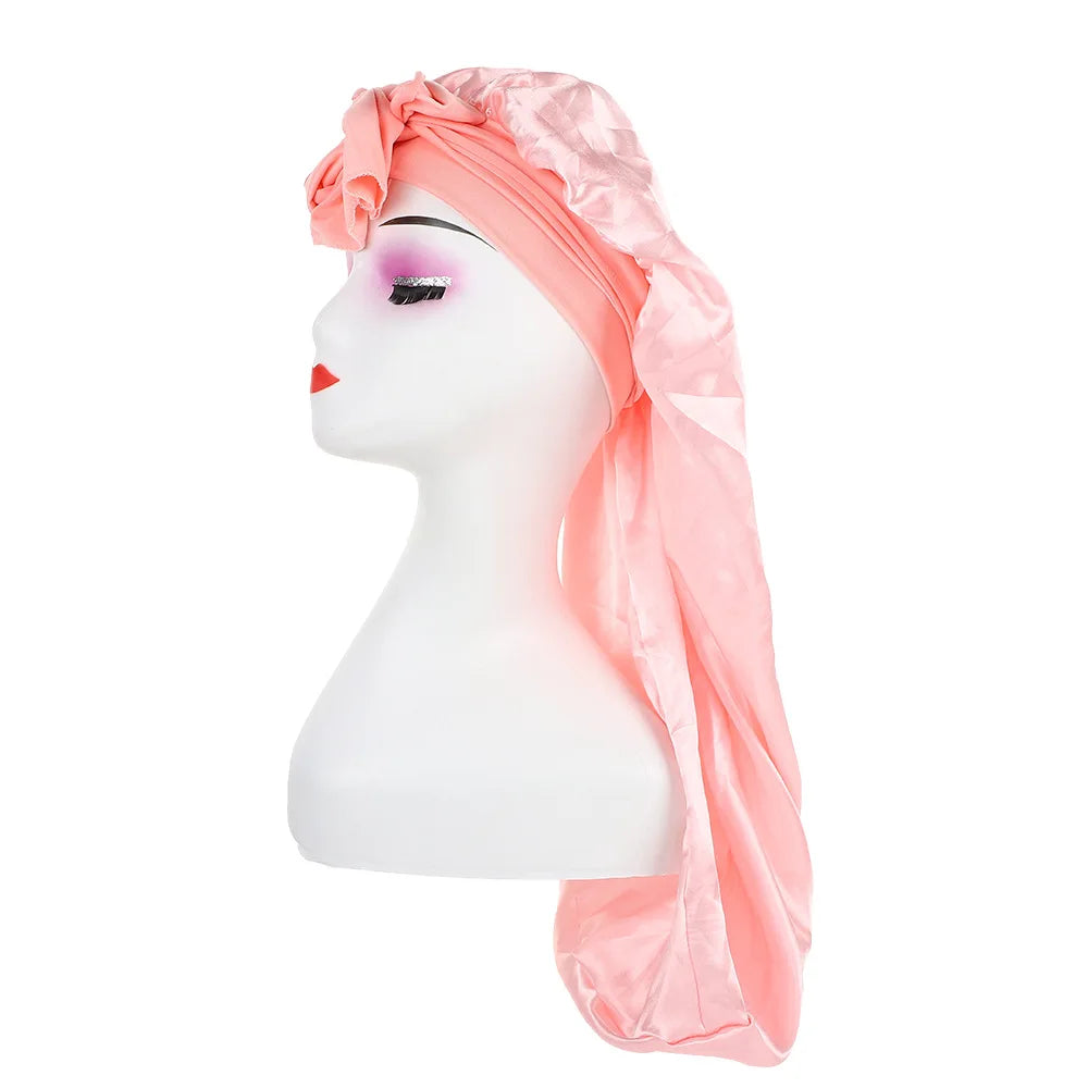 Extra Long Satin Bonnet – Anti-Frizz Sleep Cap for All Hair Types