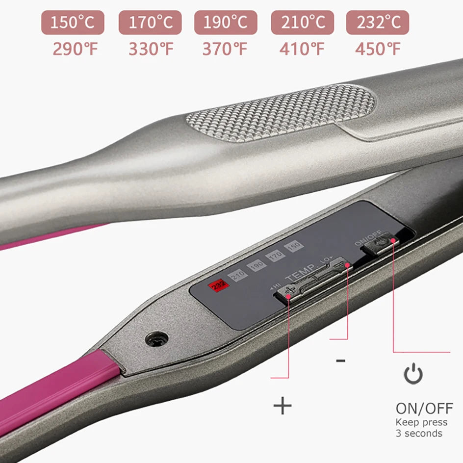 YIBER Mini Pencil Flat Iron – Travel Hair Straightener & Curler Mini Hair Straightener SWANS