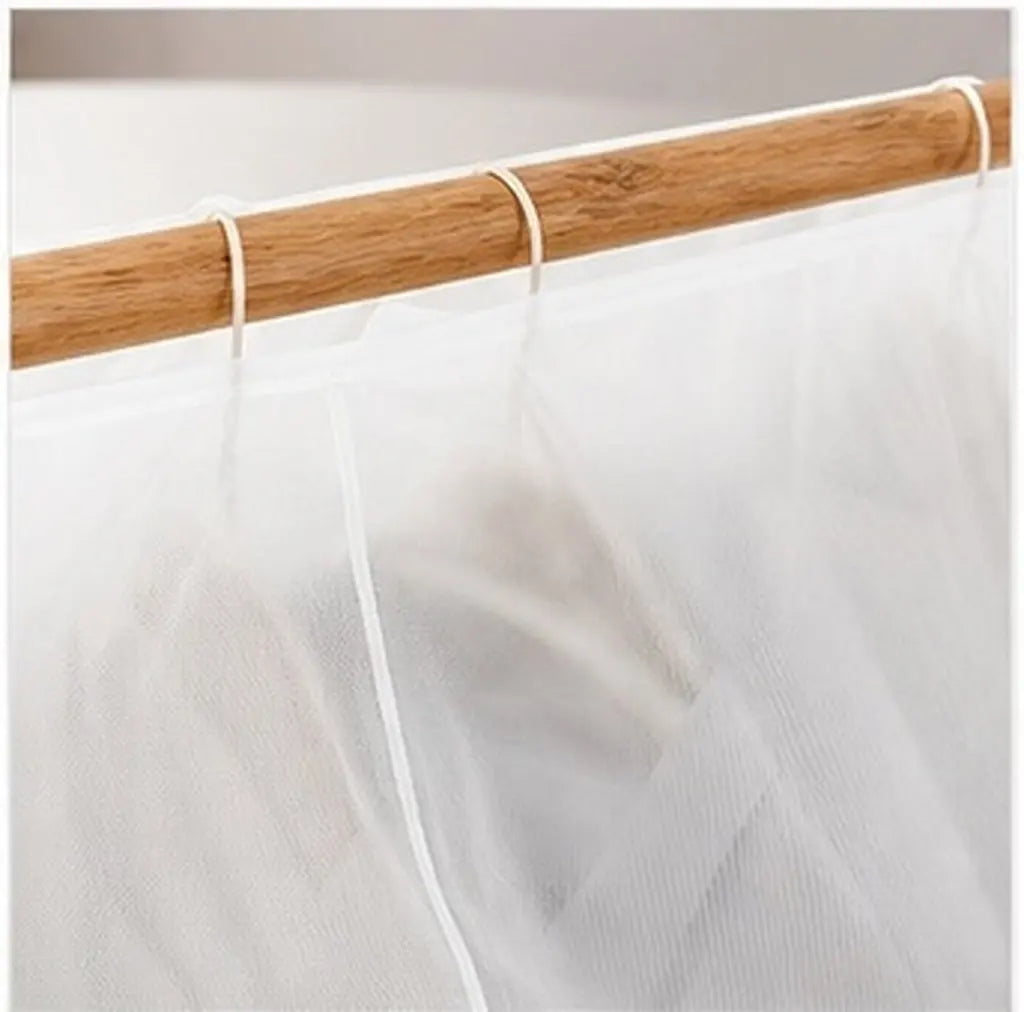 2-Pack Translucent Dustproof Clothing Covers for Open Closet Wardrobe Dust Cover SWANS