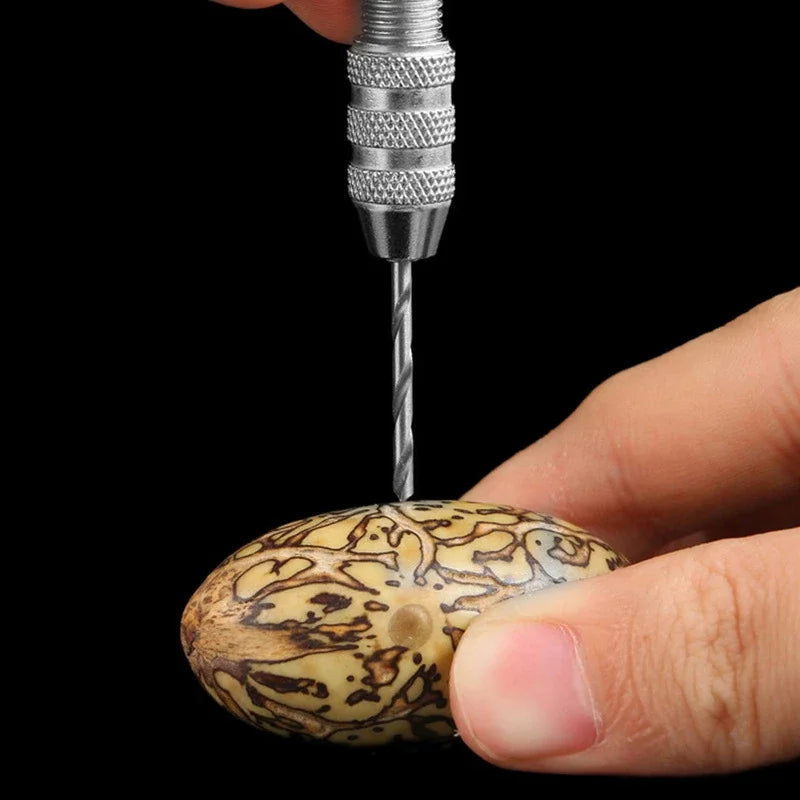 Mini Hand Drill 0.8–3.0mm Pin Vise & Twist Bits for Crafts Manual Pin Vise Drill SWANS