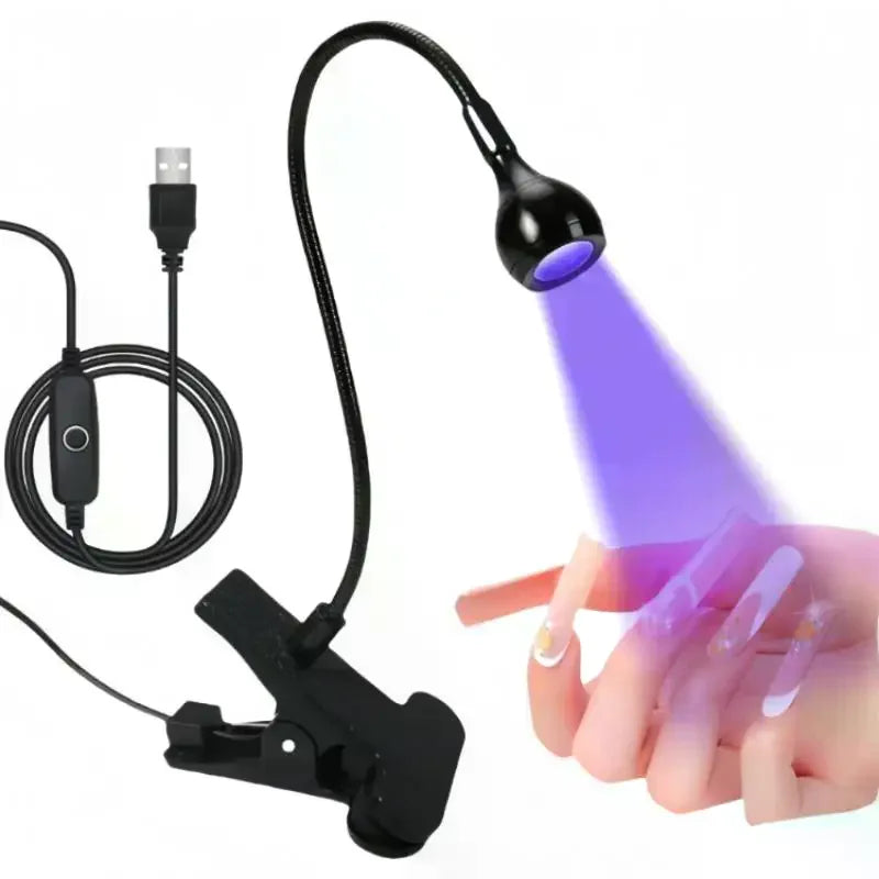 YOVIP Clip-On UV LED Nail Lamp 5W Portable Gel Dryer UV Nail Curing Lamp SWANS