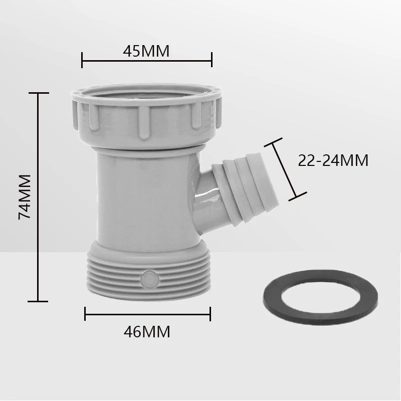 Y-Shape Sink Drain Pipe Adapter – PP Branch Connector Fitting Drain Pipe Adapter SWANS