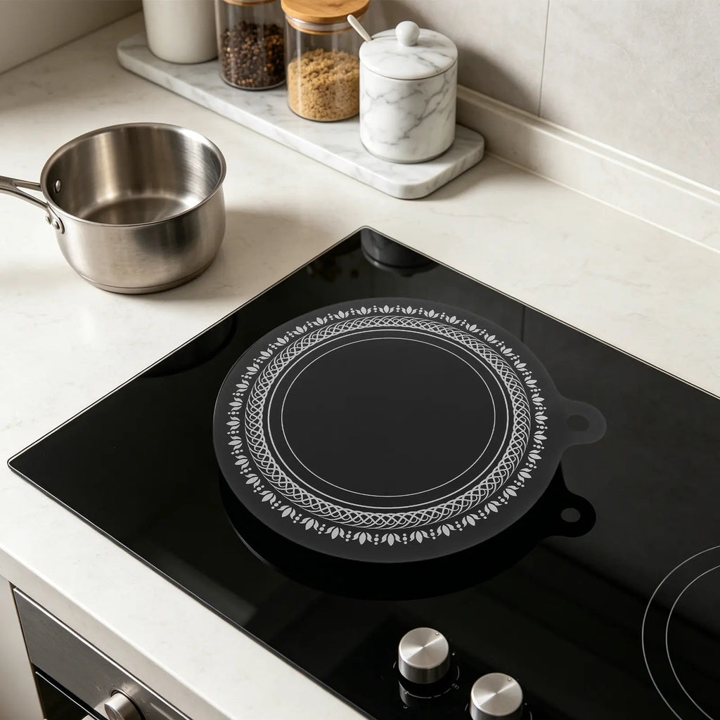 2-Pack Silicone Induction Cooktop Protector Mat | Non-Slip Heat Shield Cooktop Protector Mat SWANS