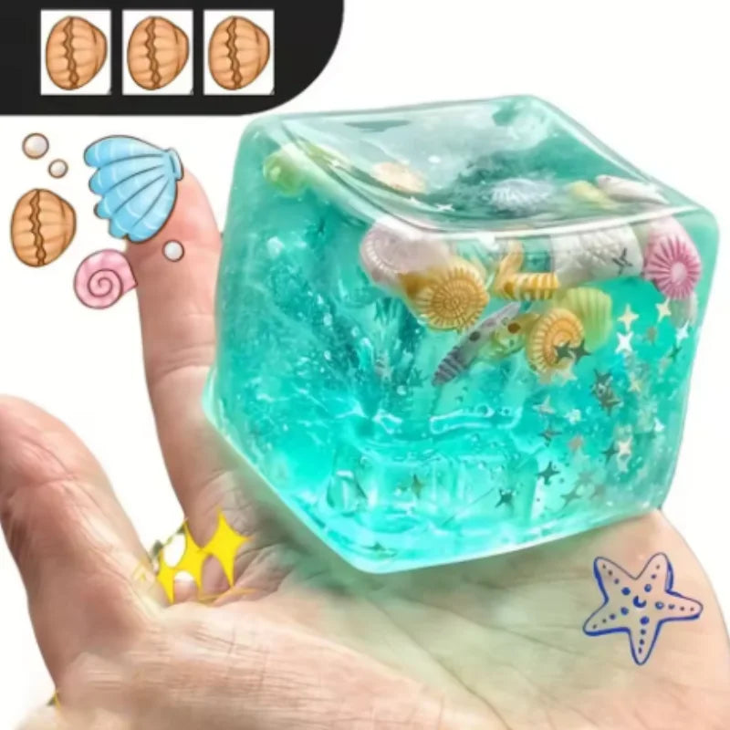 Squishy Maltose Cube Fidget Toy – Soft Star Squeeze Sensory Squishy Fidget Toy SWANS
