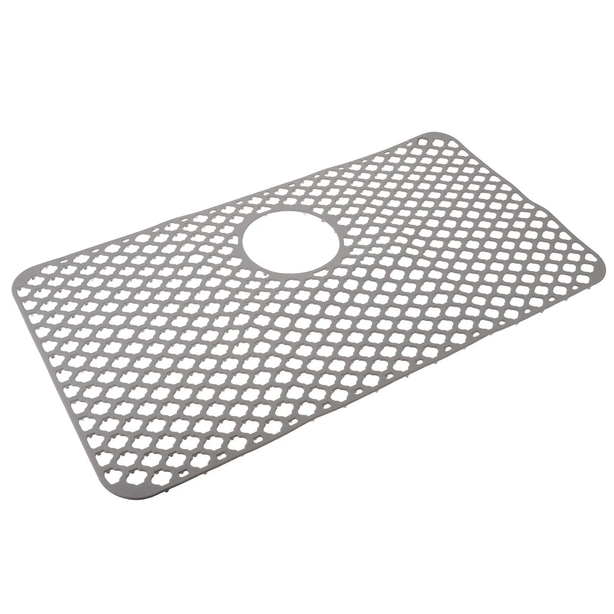 Silicone Kitchen Sink Mat & Dish Drying Drain Pad – Grey 26x14 Sink Drain Mat SWANS