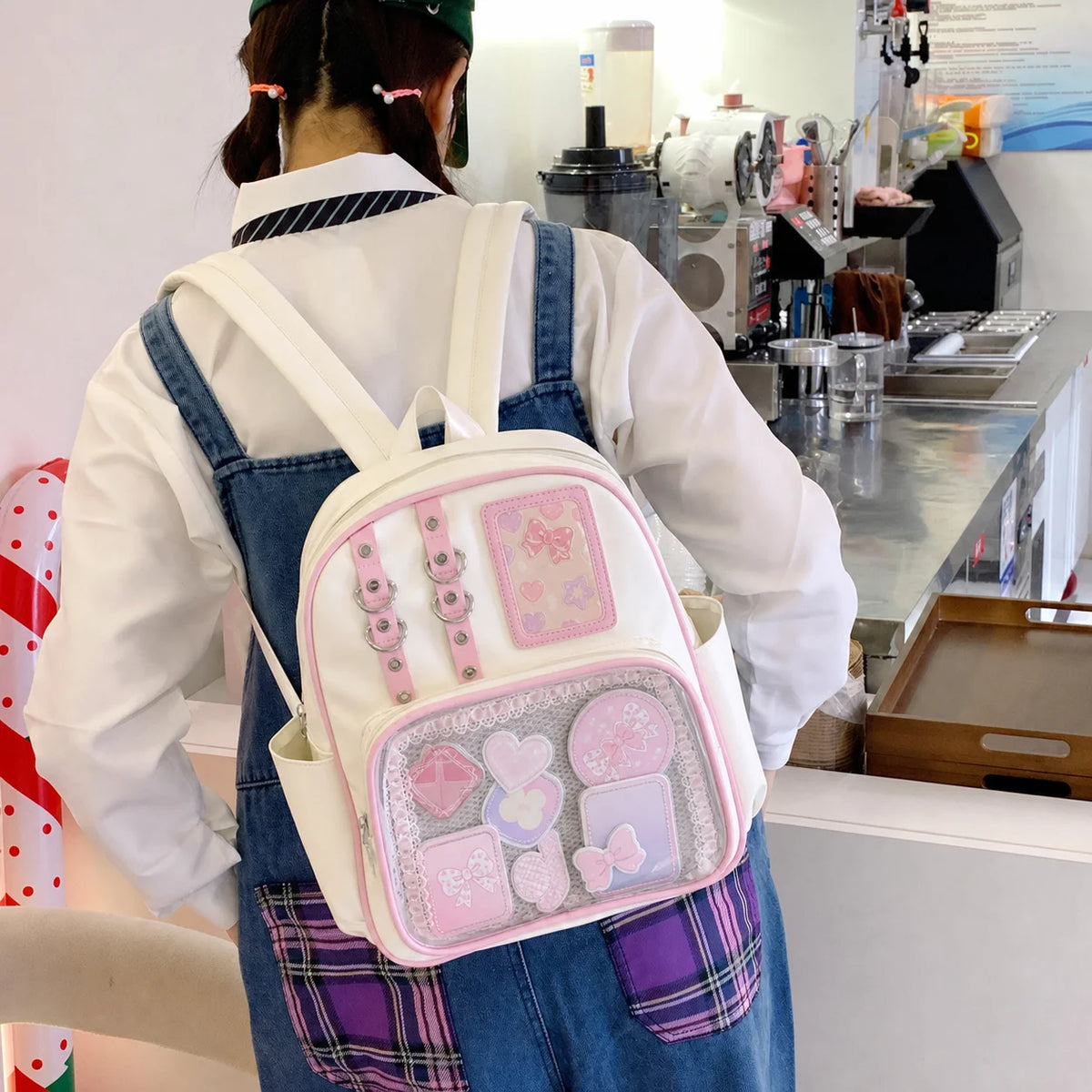 Transparent Ita Backpack – Badge Display Bag for Women Ita Backpack SWANS
