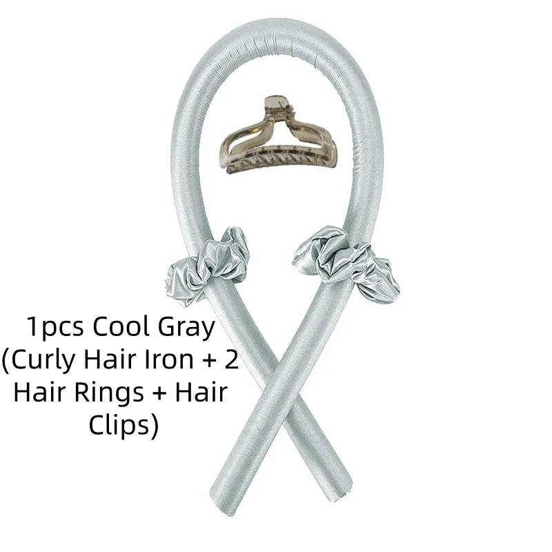 Foam No-Heat Sleeping Hair Curlers – Big Wave Styler 1/3/5pc Hair Curl Styler SWANS 1pcs Cold Grey