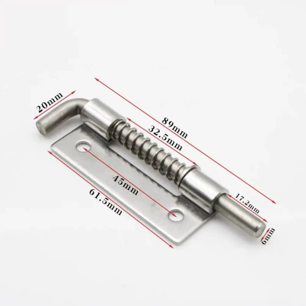 Stainless Steel Spring Loaded Door Latch Bolt & Cabinet Lock Door Latch Bolt SWANS left-3.5inch