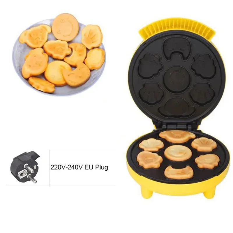 YTYIN Mini Bubble Waffle Maker 1000W – Non-Stick Egg Cake Oven Bubble Waffle Maker SWANS
