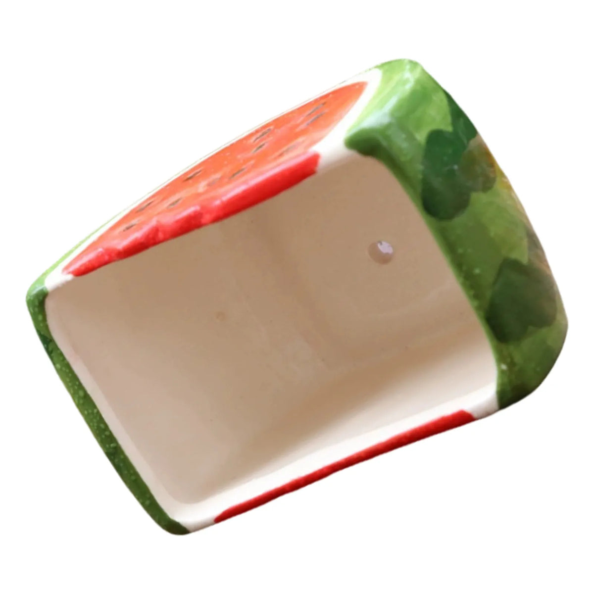 Ceramic Watermelon Planter – Small Succulent & Cactus Pot Ceramic Succulent Planter SWANS Default Title