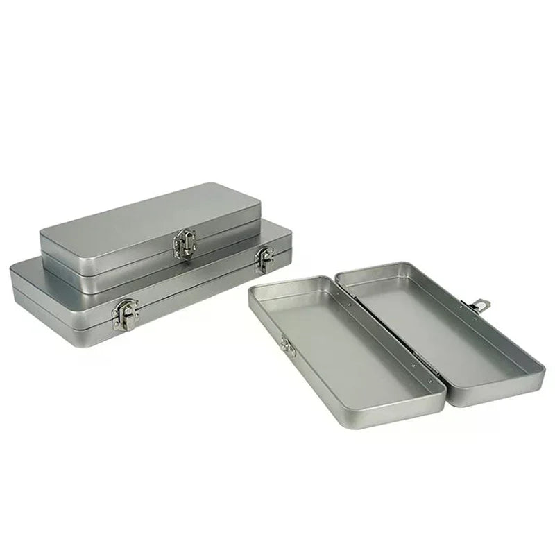 YOVIP Metal Rectangular Storage Box with Lid – S & L Sizes Metal Storage Box SWANS
