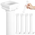 6-Pack Mini White Roman Column Pillars – Party & Wedding Décor Decorative Pillar Set SWANS china