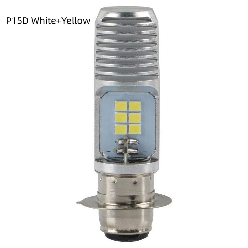 H4 BA20D P15D LED Motorcycle Headlight – Dual Color Plug & Play Motorcycle LED Headlight SWANS 2