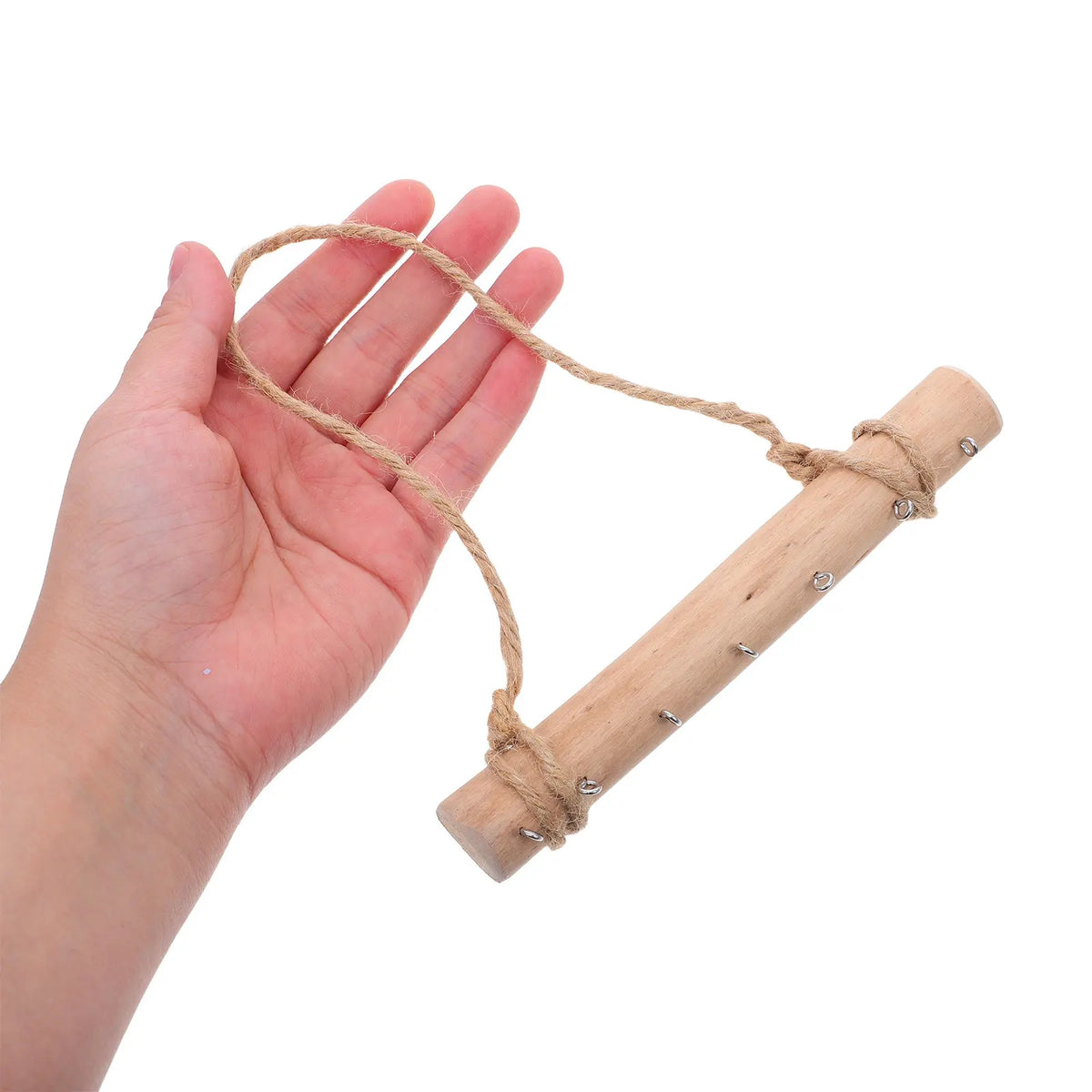 Wooden Wind Chime Holder Bar – Driftwood Wall Hook Rack Wall Hook Rack SWANS