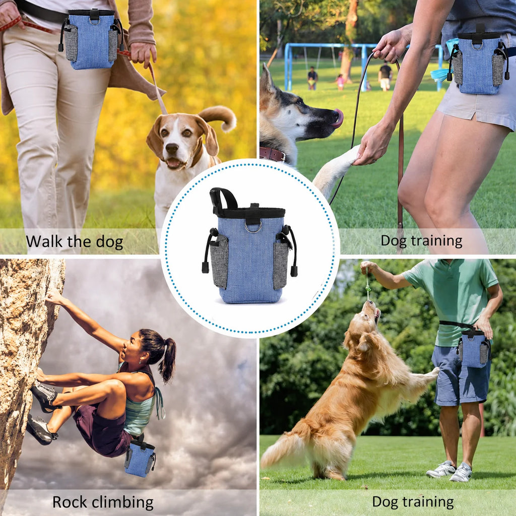 Waterproof Dog Treat Pouch with Poop Bag Dispenser & Belt Dog Training Pouch SWANS