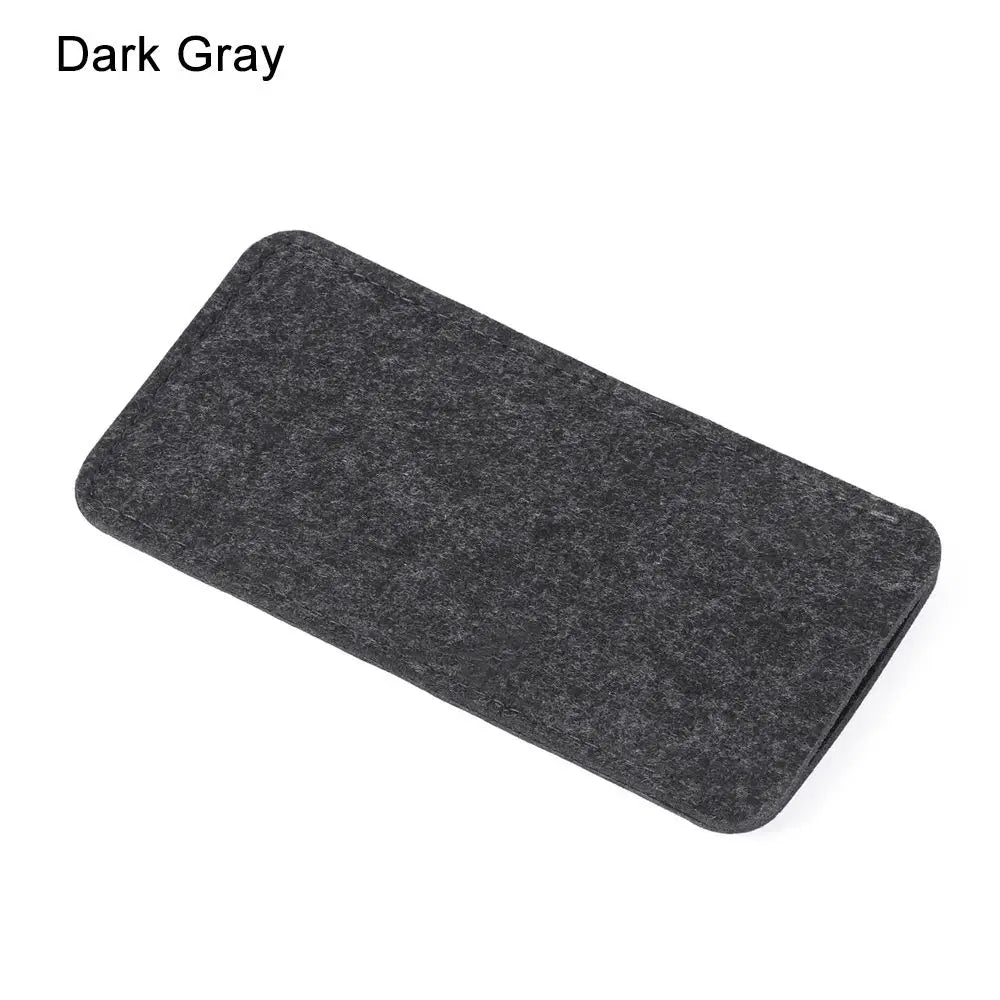 Soft Felt Glasses Case – Portable Eyewear Sleeve Pouch Eyewear Sleeve Case SWANS dark grey