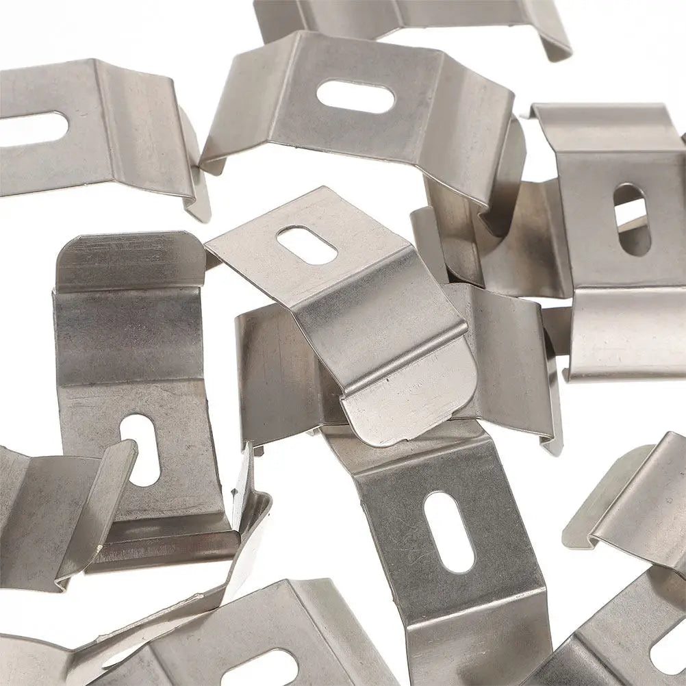 20-Pack Iron Vertical Blind Mounting Brackets & Clips Blind Mounting Brackets SWANS
