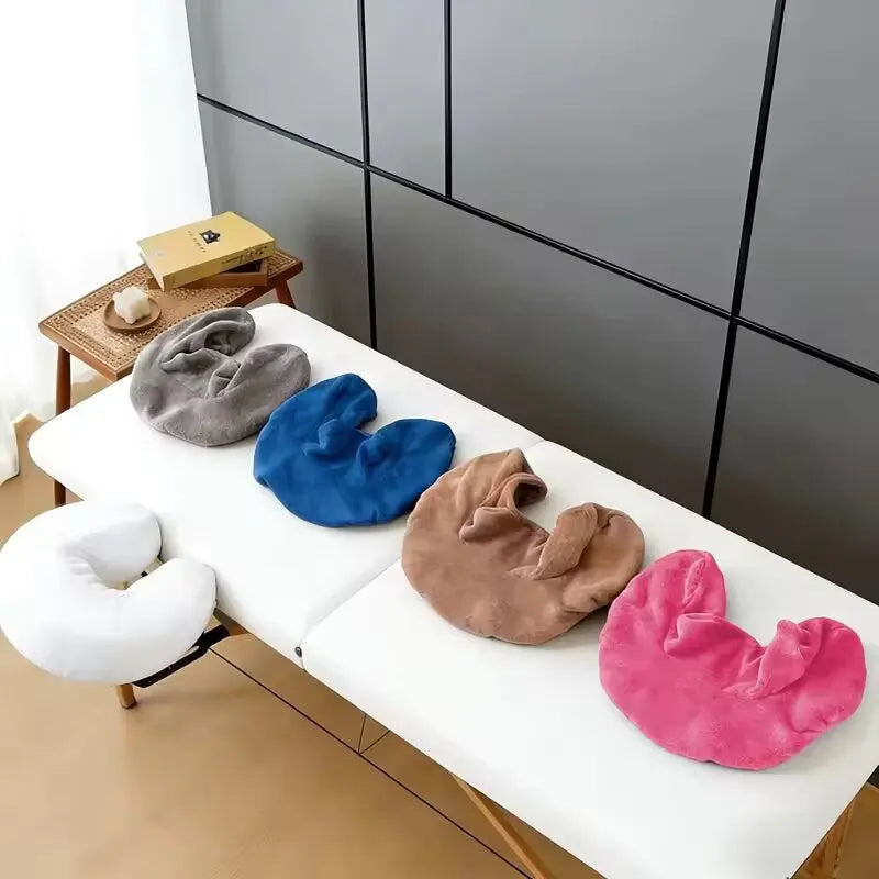 U-Shape Spa Pillow Cover – Washable Face Rest Cradle Pillowcase Spa Pillow Cover SWANS