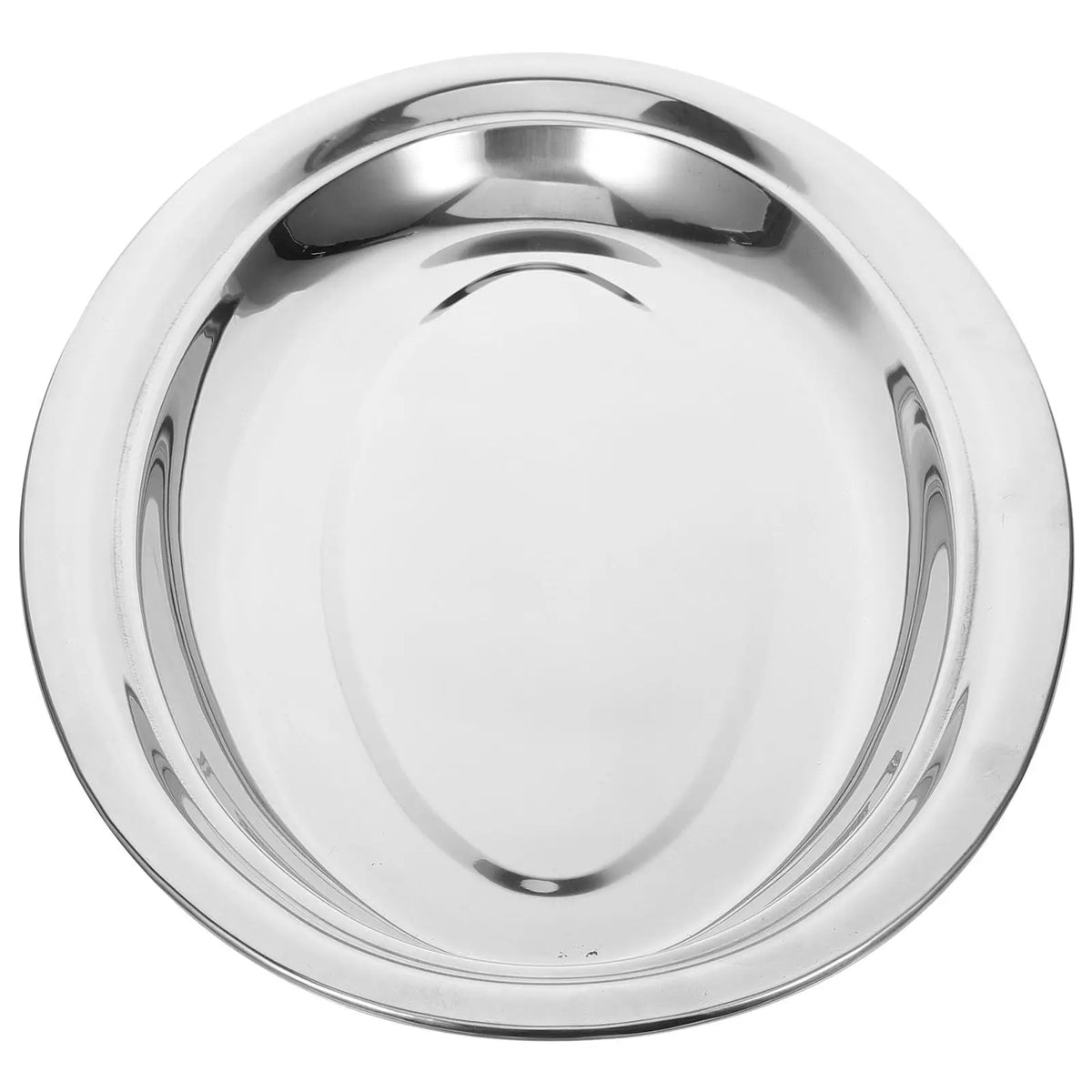 WINOMO Stainless Steel Oval Serving Tray – 35cm Dinner Plate Serving Tray SWANS
