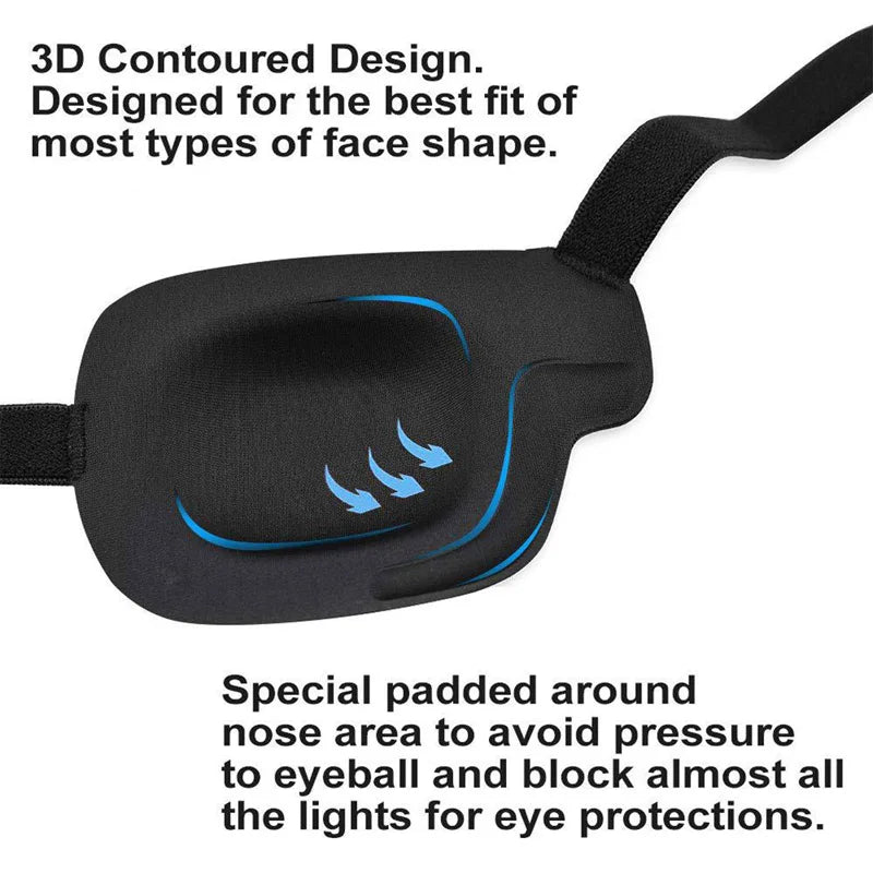3D Foam Concave Single Eye Patch – Adjustable & Breathable Eye Patch SWANS