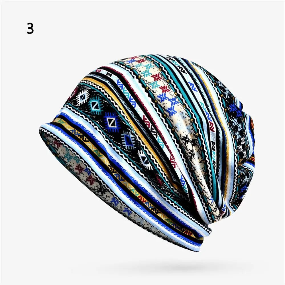 Elastic Knit Turban Hat – Women's Head Wrap Beanie Hijab Scarf Turban Head Wrap SWANS 3