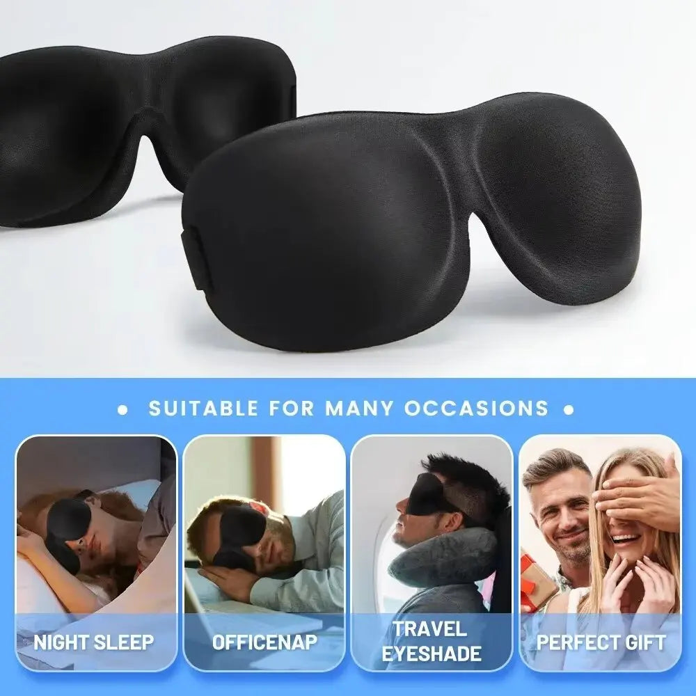 3D Sleep Mask – Memory Foam Light-Blocking Eye Mask Sleep Eye Mask SWANS