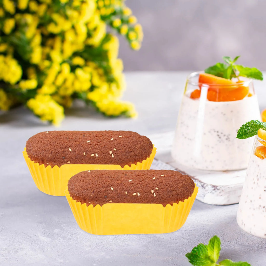 Oval Boat-Shape Baking Cups Grease-Proof Cupcake Liners 1000pc Cupcake Liners SWANS