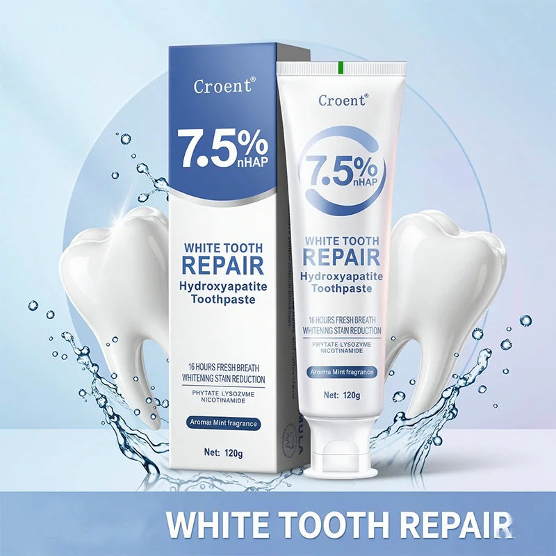 SWANS 7.5% nHAP Hydroxyapatite Whitening Toothpaste 120g Whitening Toothpaste SWANS
