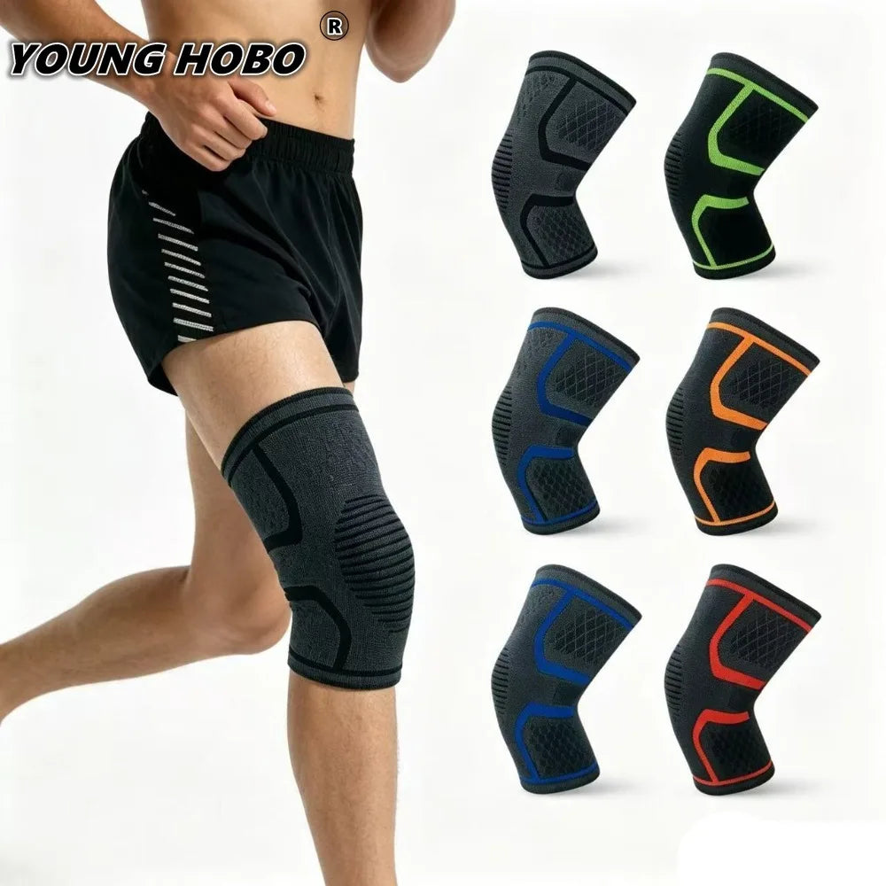 2-Pack Silicone Sport Knee Sleeves – Basketball, Cycling & Skating Sport Knee Sleeve SWANS