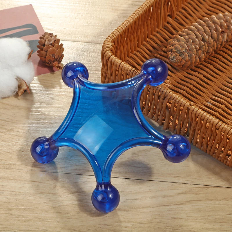 5-Ball Acupressure Handheld Massager – Trigger Point Tool Handheld Massager SWANS Blue