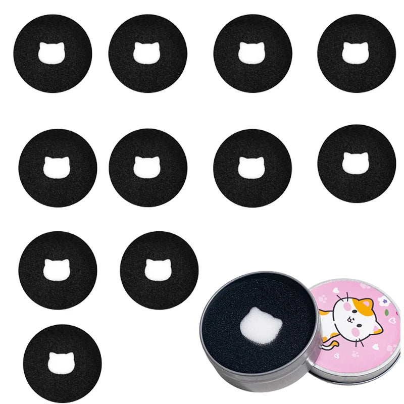 YOVIP Makeup Brush Cleaner Sponge Portable Tin Case Makeup Brush Cleaner SWANS A1