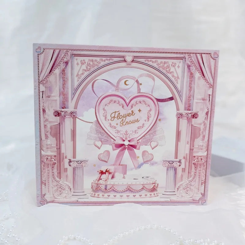 Flower Knows Limited Edition Pink Wooden Gift Box | Collectible Makeup Gift Box SWANS Pink