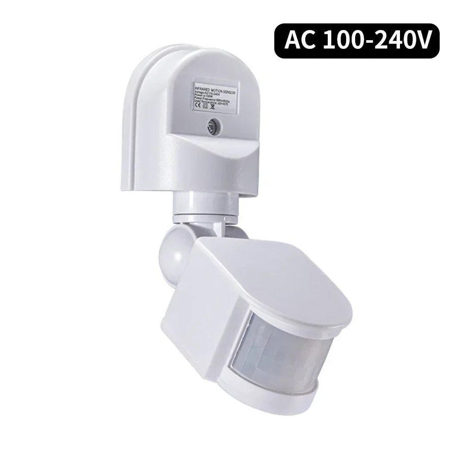 PIR Motion Sensor Switch 110V–240V 12V Adjustable – GGBEE Motion Sensor Switch SWANS White AC100-240V