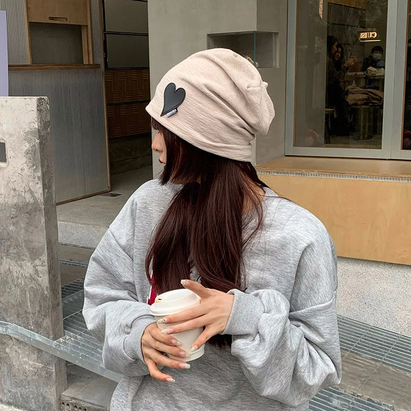 Y2K Baggy Slouchy Beanie – Women's Knit Winter Skullcap Slouchy Beanie Hat SWANS