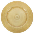 Glass Charger Plates 12.7" Gold Rim – Wedding & Banquet Decor Glass Charger Plates SWANS Default Title