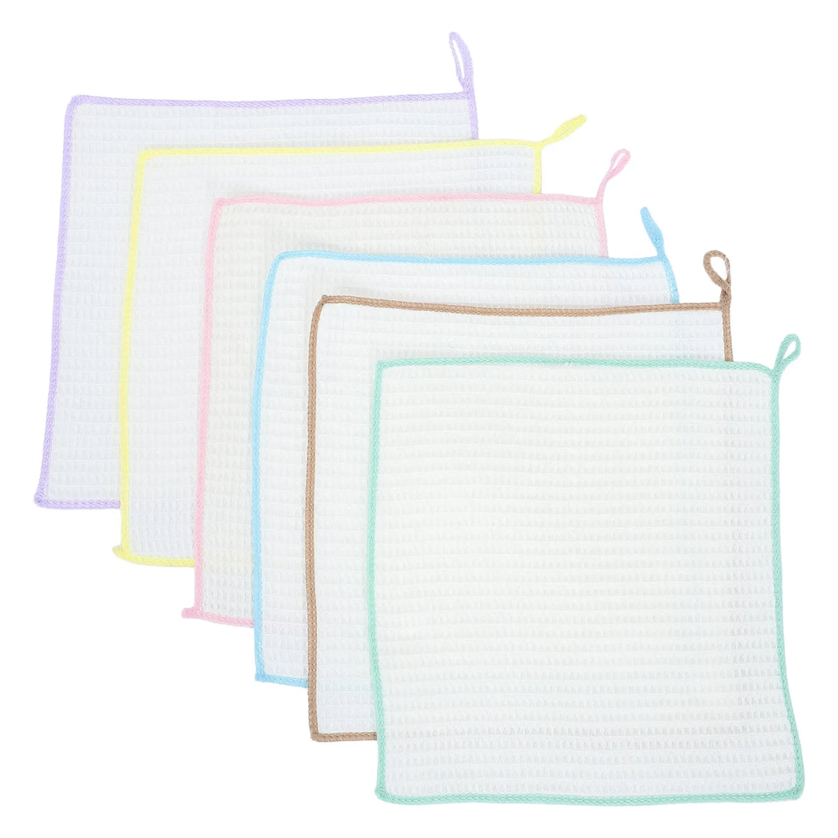 6-Pack Waffle Weave Microfiber Dish Cloths – Quick-Dry Kitchen Kitchen Dish Cloths SWANS Default Title