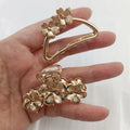 Mini Gold Metal Hair Claw Clips – Geometric Non-Slip (2/3 Pack) Hair Claw Clips SWANS 2 PCS MIX 01