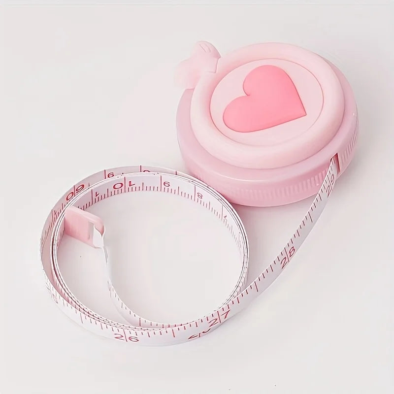 Mini Sewing Tape Measure – 1.5M Portable Body & Tailor Ruler Sewing Tape Measure SWANS Pink