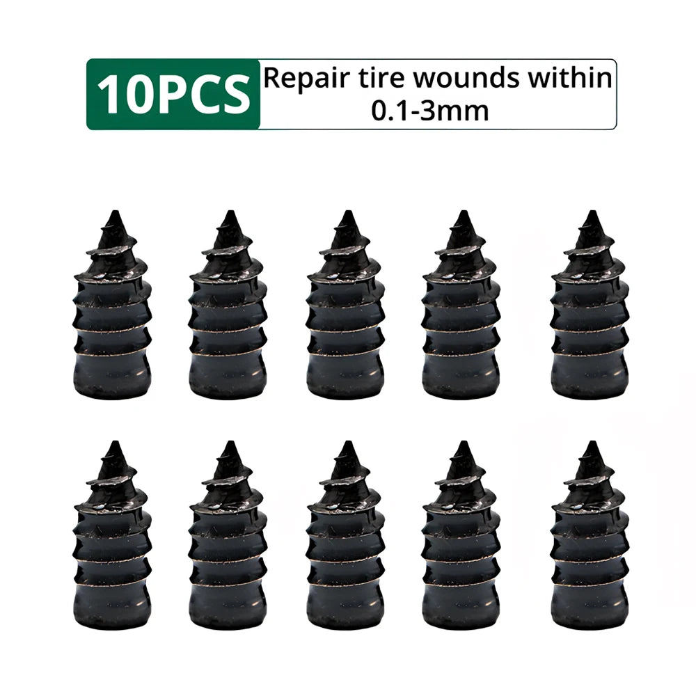 Vacuum Tire Repair Nail Kit 10/30pc – No-Glue Tubeless Fix Tire Repair Kit SWANS Small 10 PCS