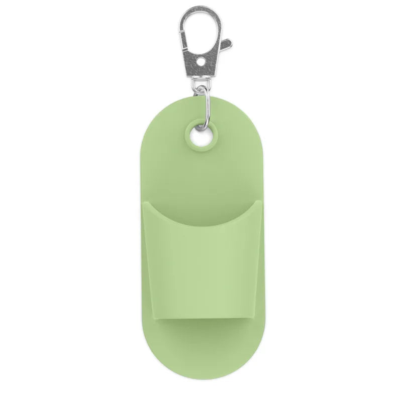 Silicone Clip Keychain – Pen, Lip Balm & Glasses Holder Clip-On Keychain SWANS Green