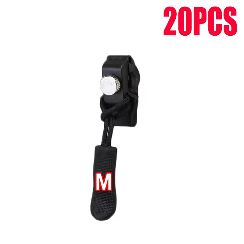 Universal Zipper Repair Kit – Replacement Slider Pulls 3–60 Pack Zipper Repair Kit SWANS M-20pcs