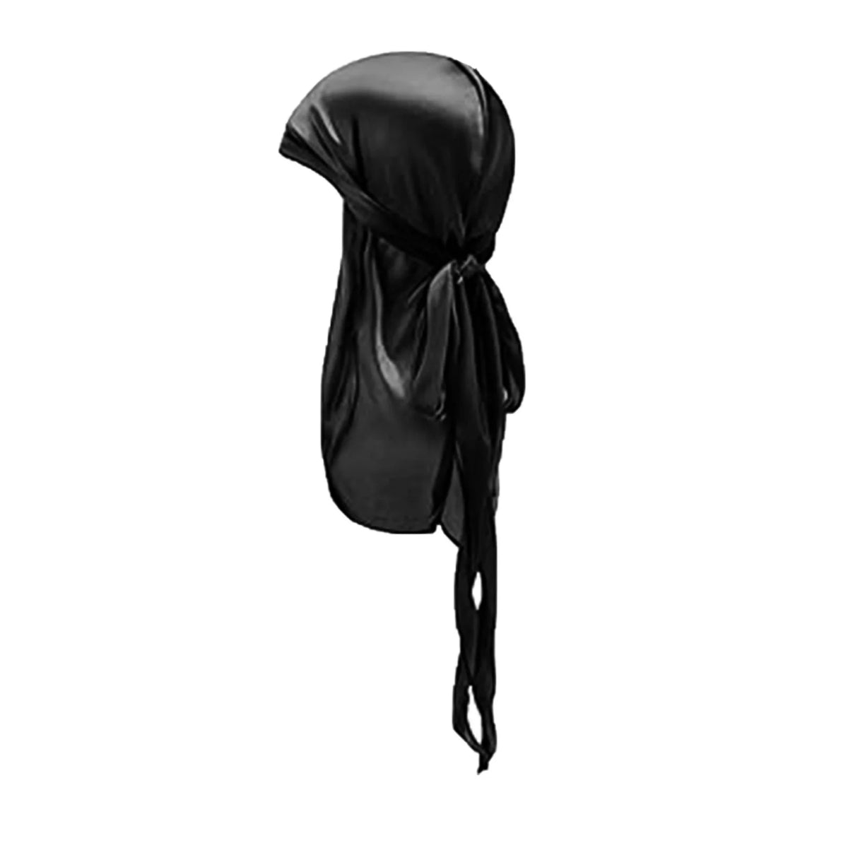 Kids Satin Durag – Silky Breathable Head Wrap for Boys Kids Head Wrap SWANS black